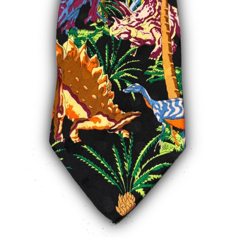 Vintage Addiction Dinosaur Silk Tie